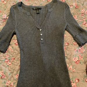 I-N-C Gray Sweater PETITE S